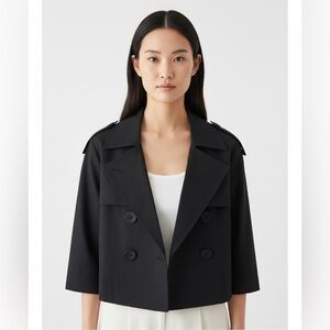 Mason Cropped Trench Coat Women's Size 6